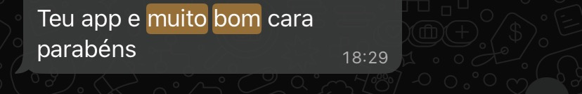 Depoimento real de cliente no WhatsApp