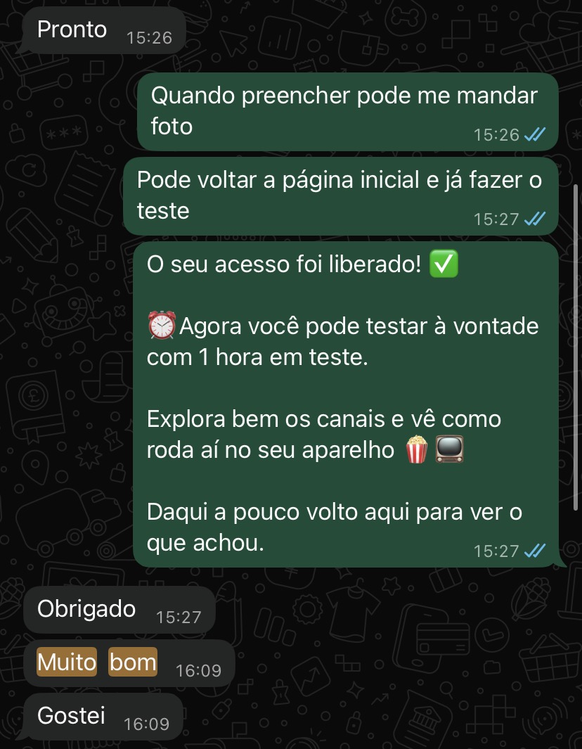 Depoimento real de cliente no WhatsApp